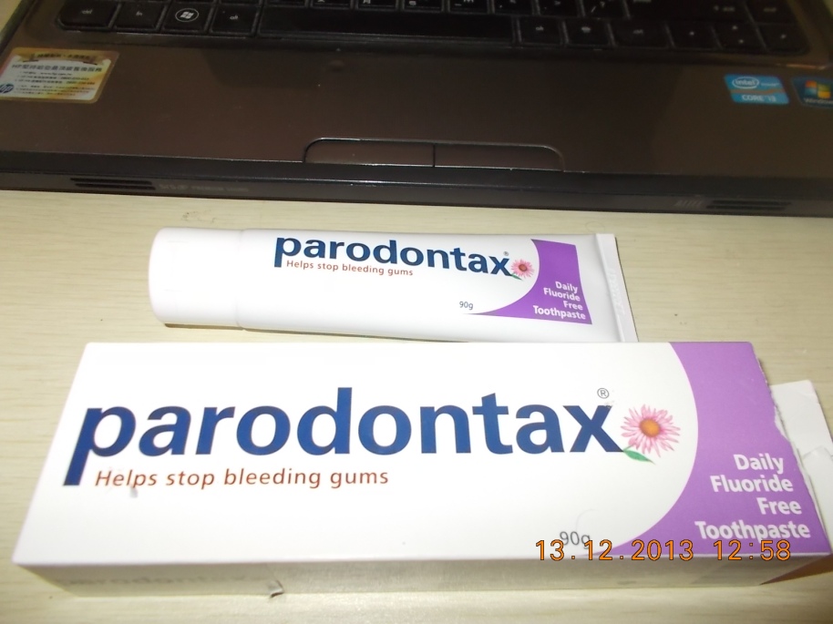 parodontax, toothpaste, fluoride free, package